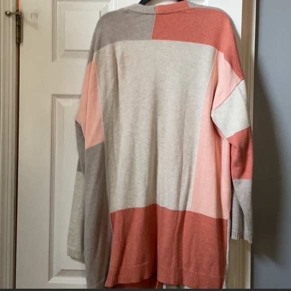 J Jill Pure Jill Color Block Cardigan Size M petite - Picture 3 of 5